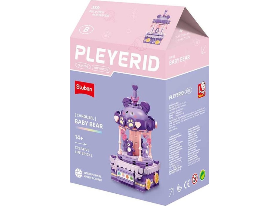 Sluban Pleyerid M38-P8027 Kolotoč so zvieratkom B Medveď