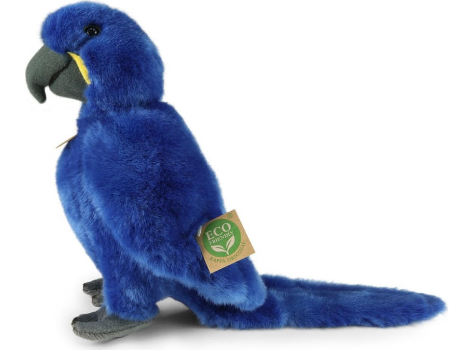 Rappa Plyšový papagáj modrý Ara hyacintový 25 cm ECO-FRIENDLY