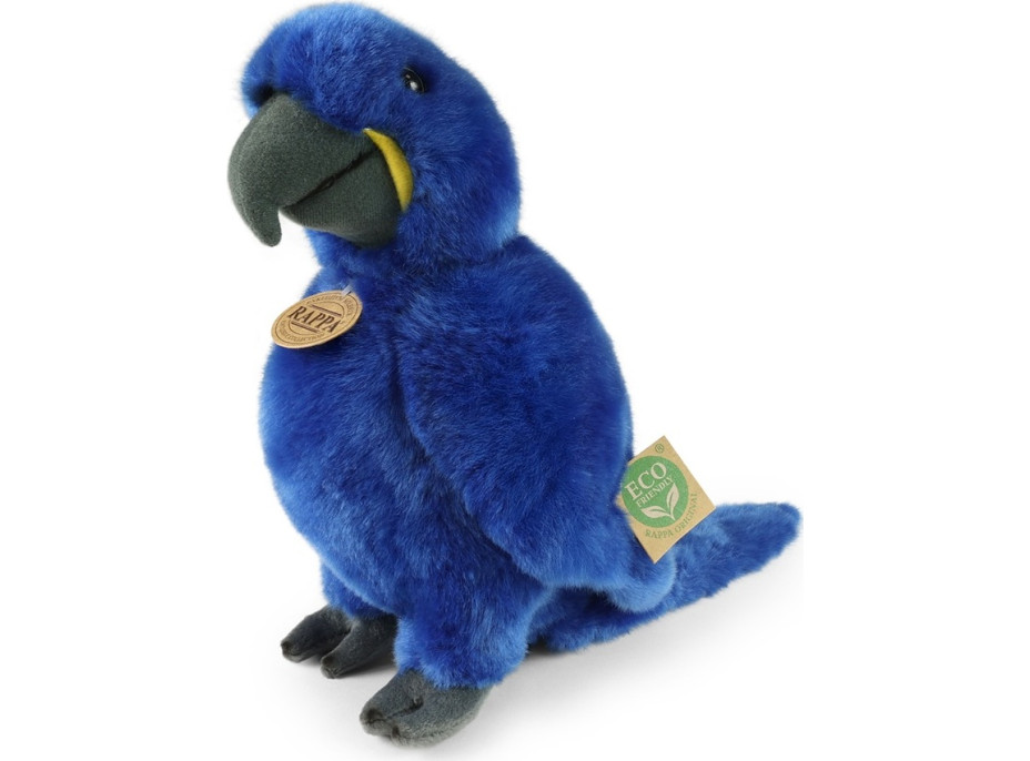 Rappa Plyšový papagáj modrý Ara hyacintový 25 cm ECO-FRIENDLY