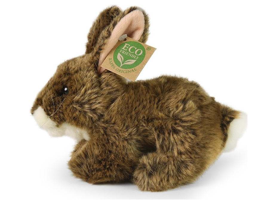 Rappa Plyšový králik hnedý ležiaci 17 cm ECO-FRIENDLY