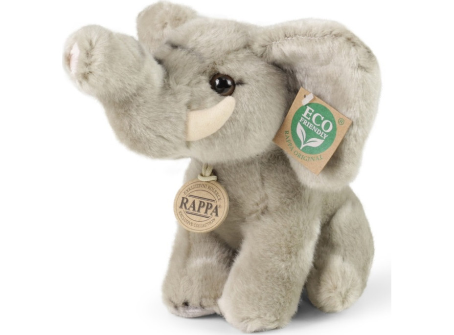 Rappa Plyšový slon sediaci 18 cm ECO-FRIENDLY