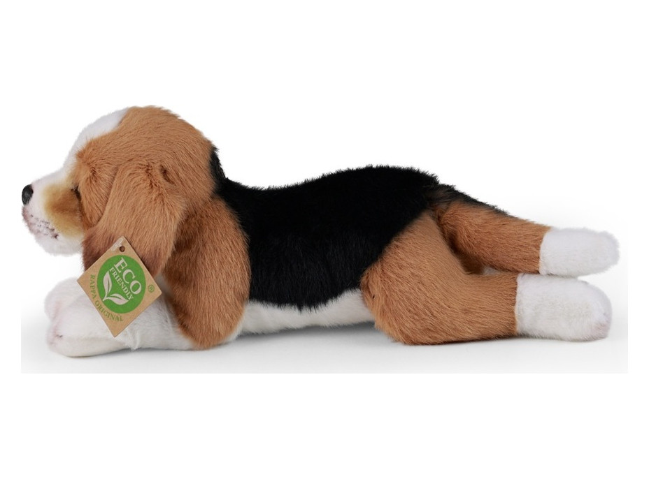 Rappa Plyšový pes bígel ležiaci 20 cm ECO-FRIENDLY