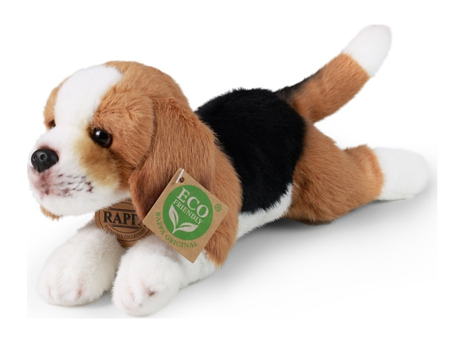 Rappa Plyšový pes bígel ležiaci 20 cm ECO-FRIENDLY