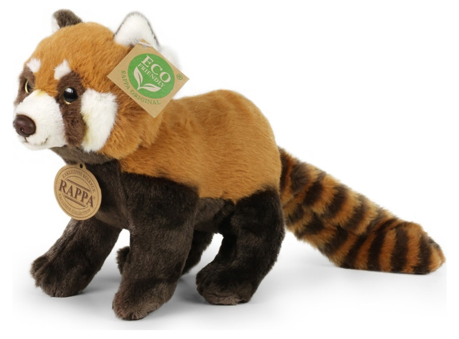 Rappa Plyšová panda červená 20 cm ECO-FRIENDLY