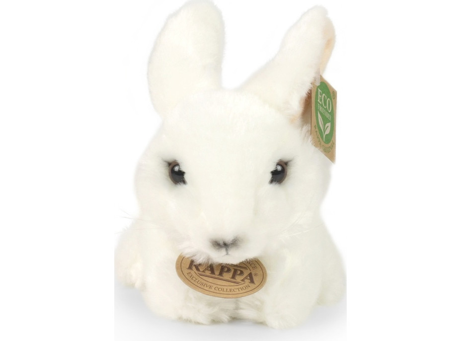 Rappa Plyšový králik biely 18 cm ECO-FRIENDLY