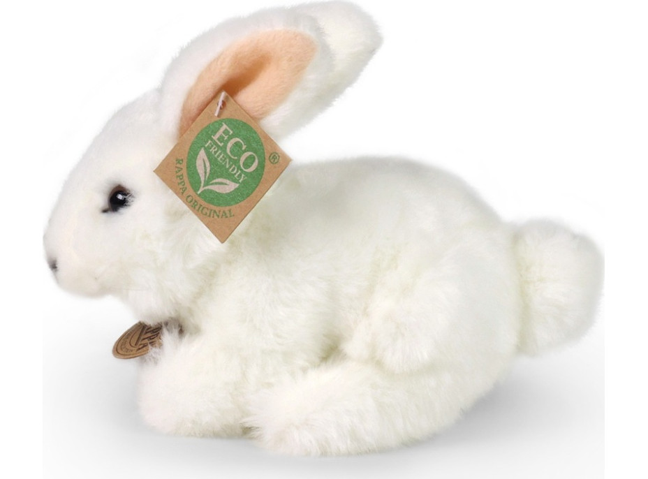 Rappa Plyšový králik biely 18 cm ECO-FRIENDLY