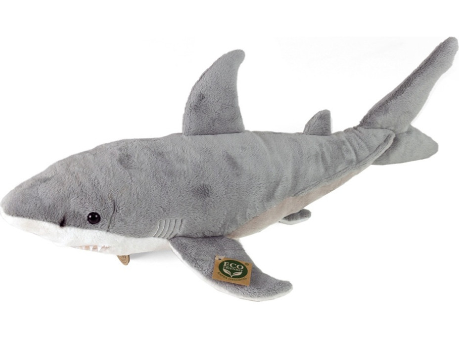 Rappa Plyšový žralok biely 51 cm ECO-FRIENDLY