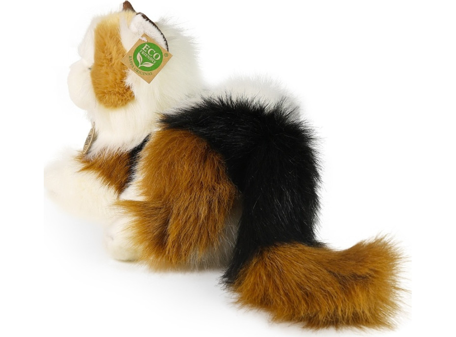 Rappa Plyšová mačka calico trojfarebná 30 cm ECO-FRIENDLY