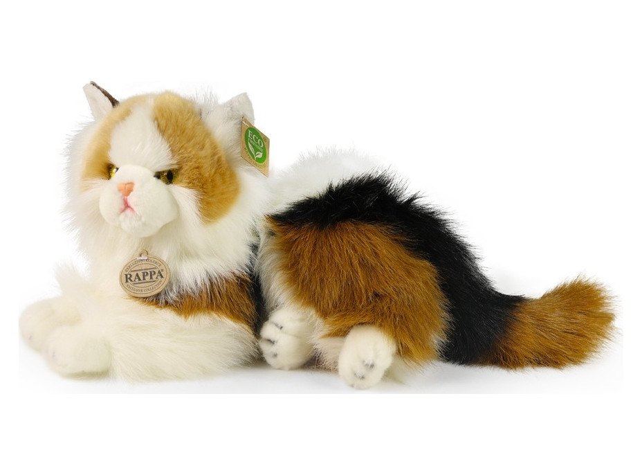 Rappa Plyšová mačka calico trojfarebná 30 cm ECO-FRIENDLY