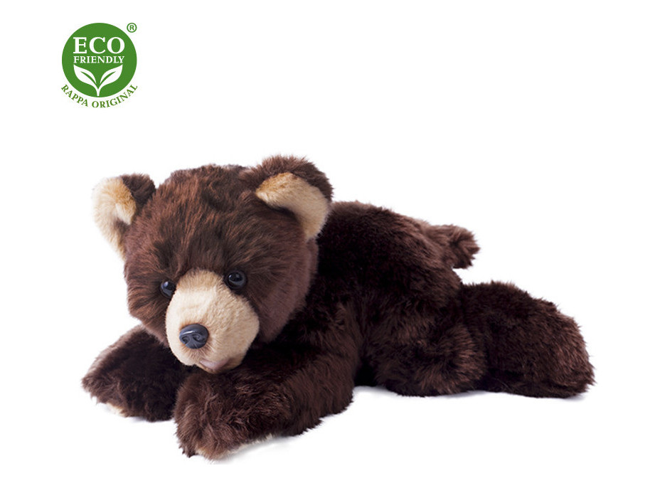 Rappa Plyšový medveď ležiaci 20 cm ECO-FRIENDLY