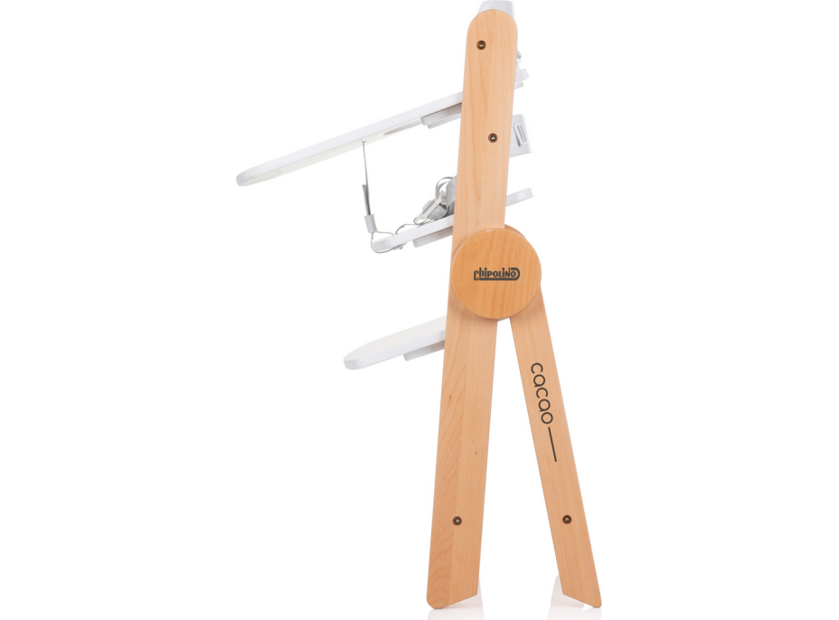 CHIPOLINO Drevená jedálenská stolička Cacao 2v1 Graphite Wood