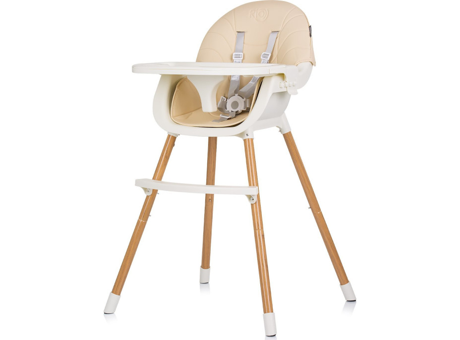 CHIPOLINO Jedálenská stolička Rio 2v1 Sand CHIPOLINO Jedálenská stolička Rio 2v1 Sand