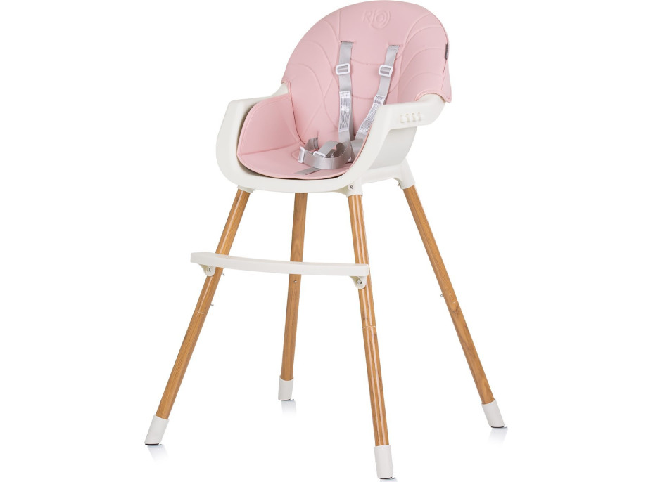 CHIPOLINO Jedálenská stolička Rio 2v1 Rose Water