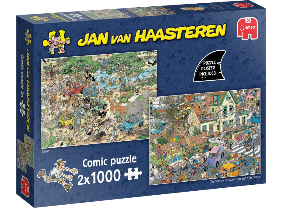 JUMBO Puzzle JvH Safari a Búrka 2x1000 dielikov