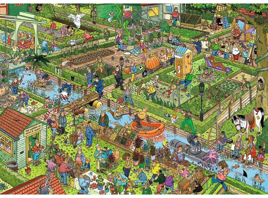 JUMBO Puzzle JvH Zeleninová záhrada 1000 dielikov