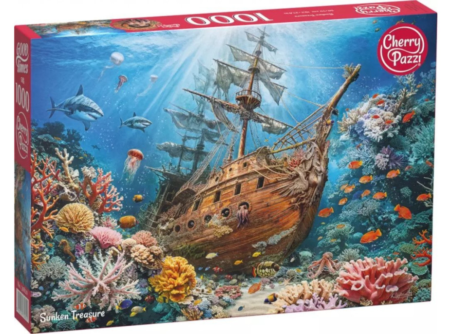 CHERRY PAZZI Puzzle Potopený poklad 1000 dielikov