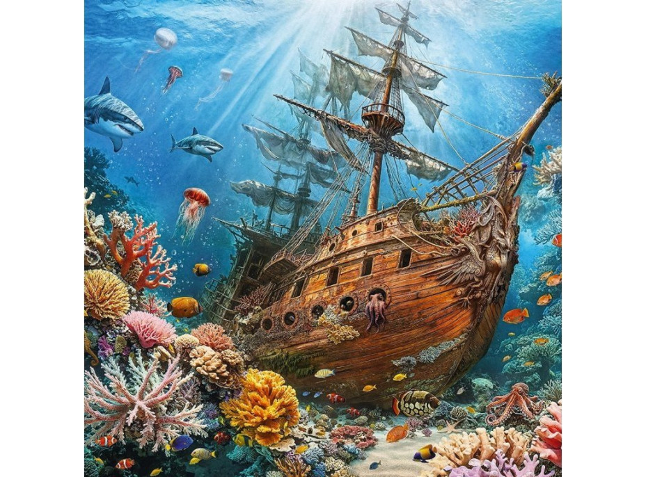 CHERRY PAZZI Puzzle Potopený poklad 1000 dielikov