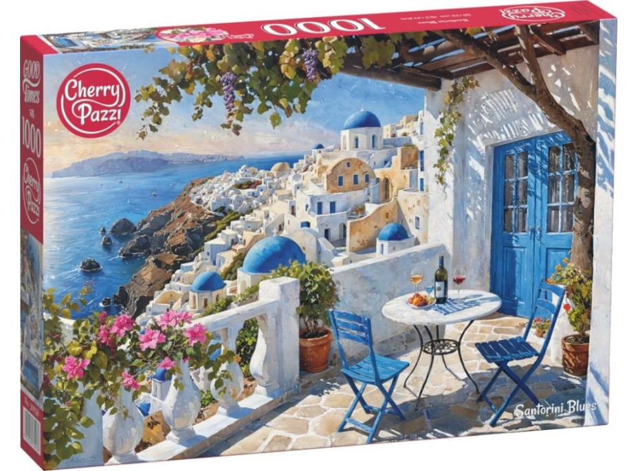 CHERRY PAZZI Puzzle Santorinské Blues 1000 dielikov