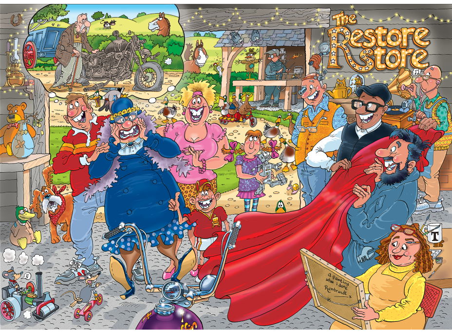 JUMBO Puzzle WASGIJ 41: Restore store 1000 dielikov