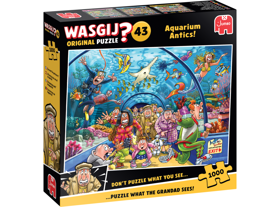 JUMBO Puzzle WASGIJ 43: Hrátky v akváriu 1000 dielikov