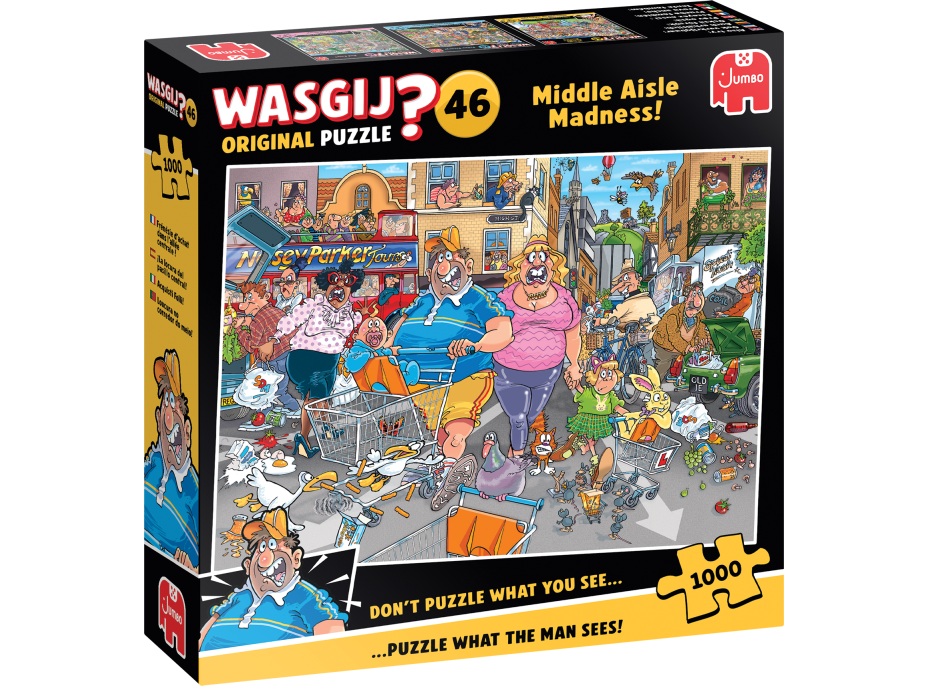 JUMBO Puzzle WASGIJ 46: Šialenstvo strednej uličky 1000 dielikov