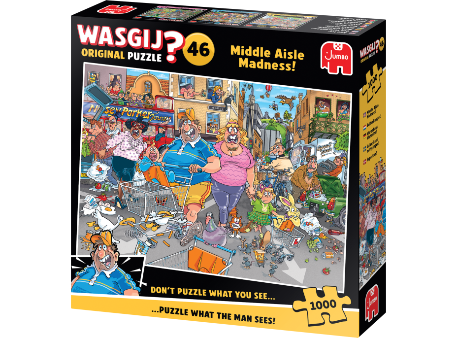 JUMBO Puzzle WASGIJ 46: Šialenstvo strednej uličky 1000 dielikov