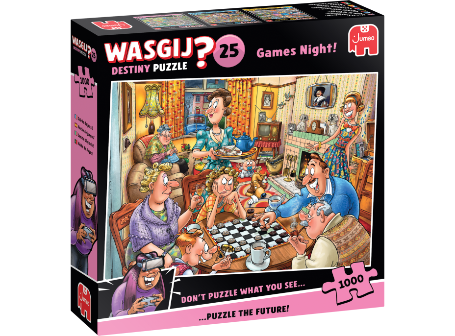 JUMBO Puzzle WASGIJ Destiny 25: Herný večer 1000 dielikov