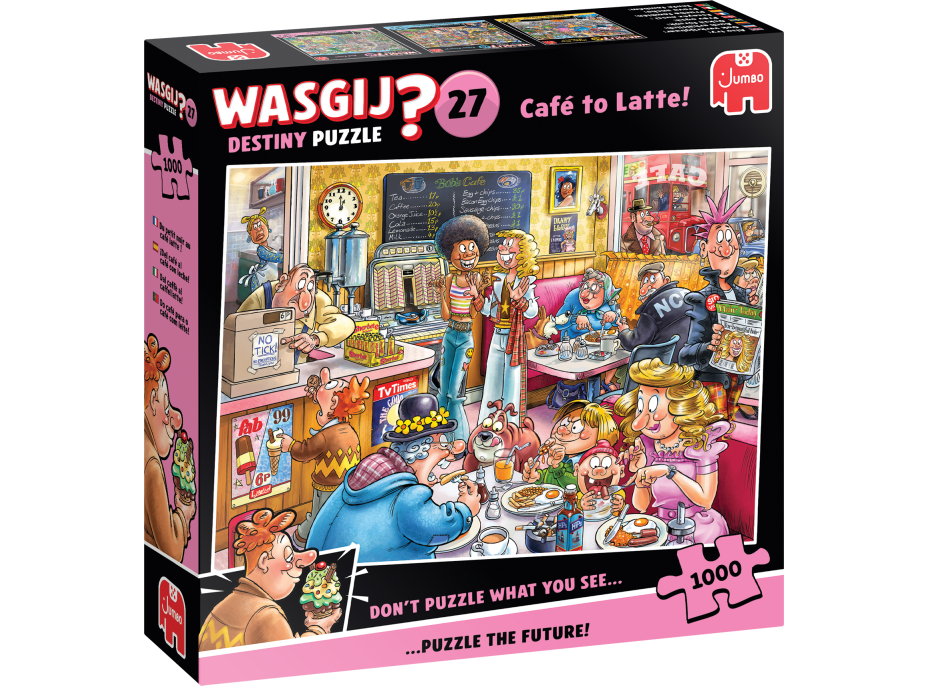 JUMBO Puzzle WASGIJ Destiny 27: Kaviareň Latte 1000 dielikov