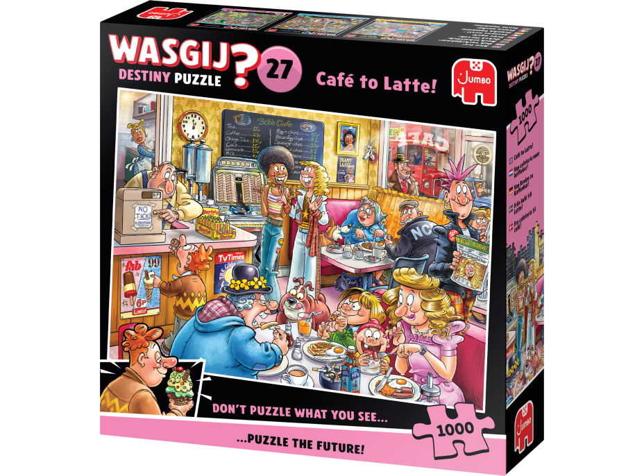 JUMBO Puzzle WASGIJ Destiny 27: Kaviareň Latte 1000 dielikov