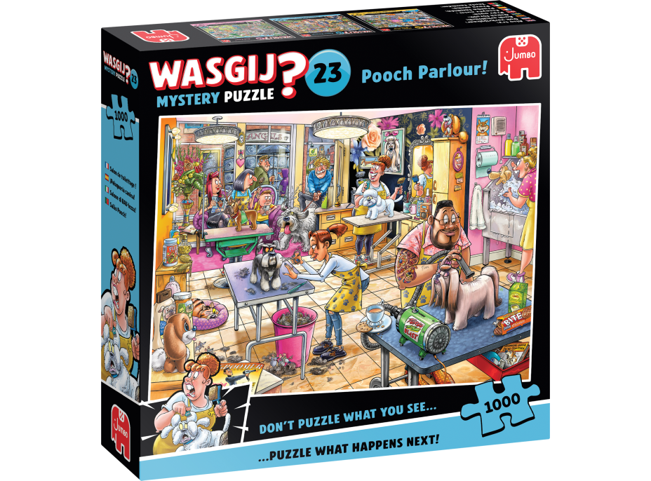 JUMBO Puzzle WASGIJ Mystery 23: Psí salón 1000 dielikov