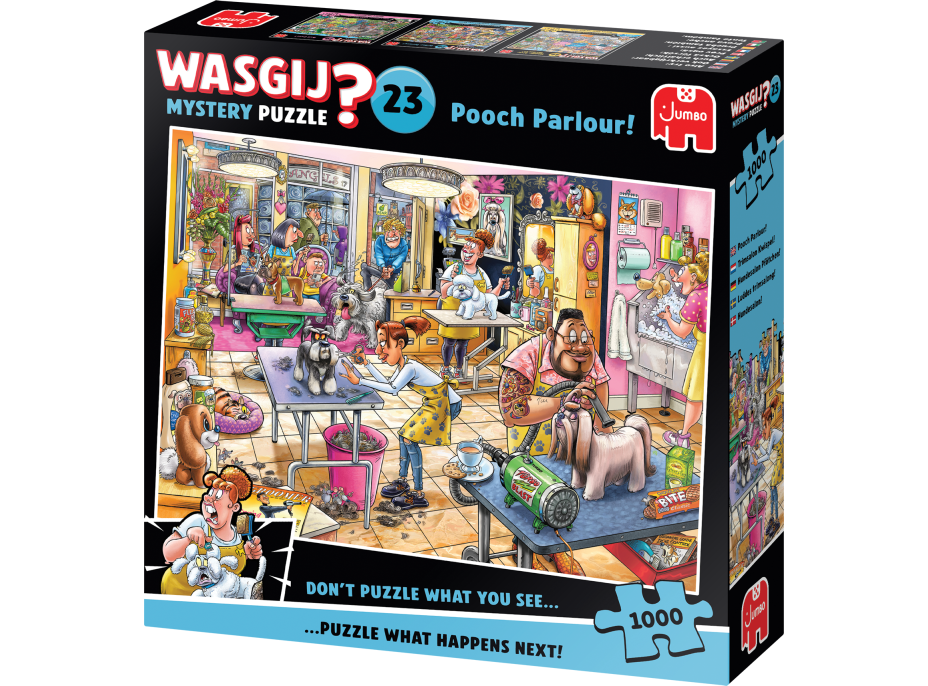 JUMBO Puzzle WASGIJ Mystery 23: Psí salón 1000 dielikov