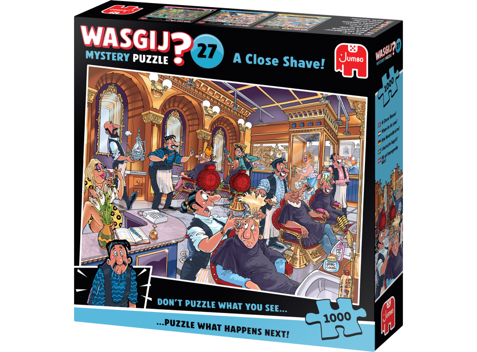 JUMBO Puzzle WASGIJ Mystery 27: Dôkladné oholenie 1000 dielikov