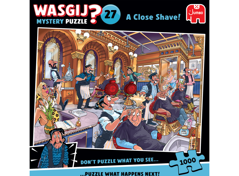 JUMBO Puzzle WASGIJ Mystery 27: Dôkladné oholenie 1000 dielikov