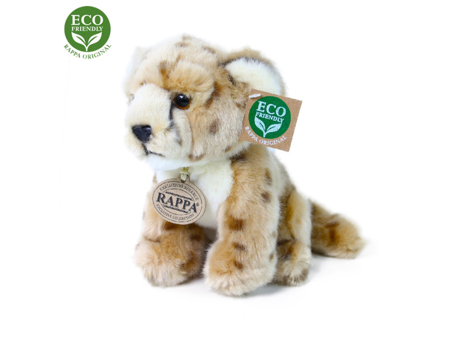 Rappa Plyšový gepard sediaci 18 cm ECO-FRIENDLY