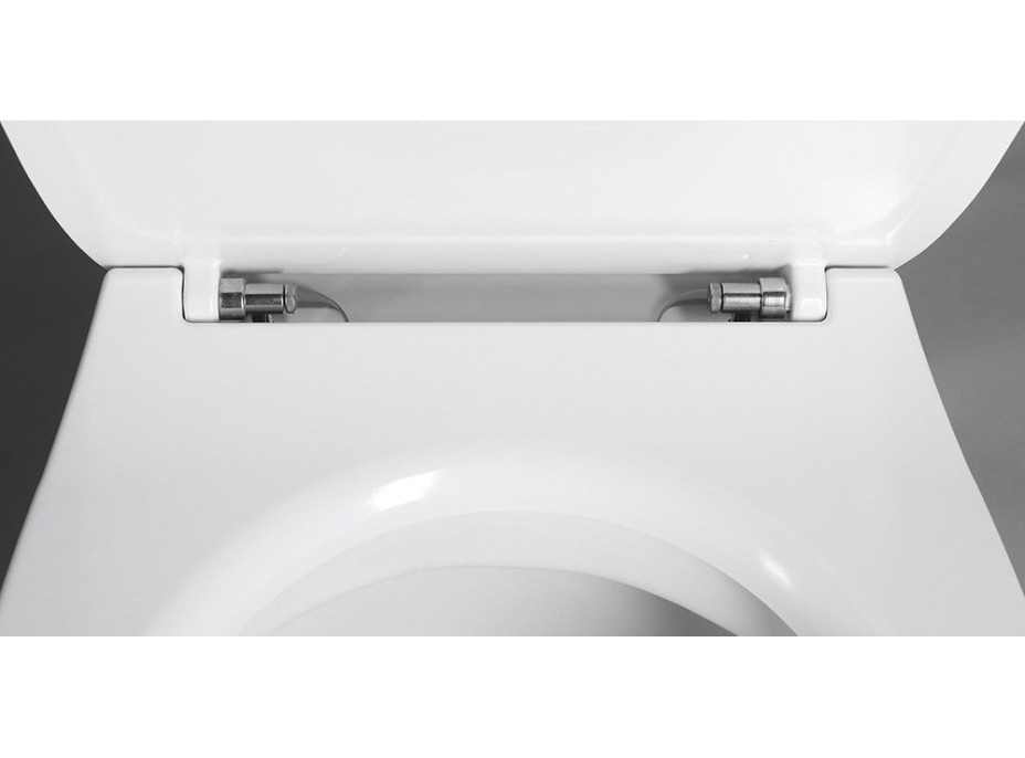 Isvea KAIRO WC sedátko, SLIM, Soft Close, Easy Take, biela 40D10200I