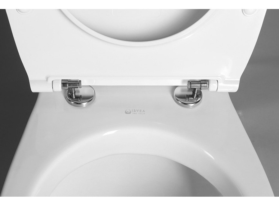 Isvea KAIRO WC sedátko, SLIM, Soft Close, Easy Take, biela 40D10200I