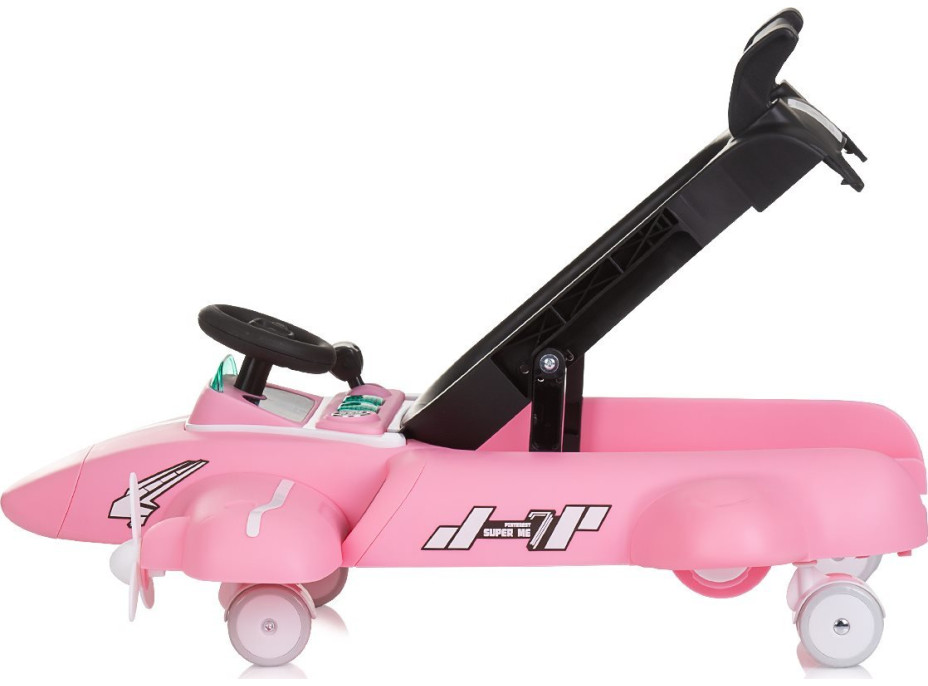 CHIPOLINO Chodítko interaktívne Airplane 3v1 Pink