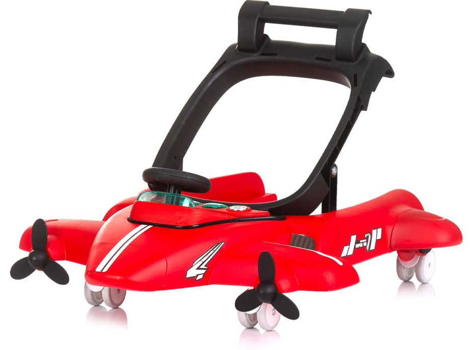 CHIPOLINO Chodítko interaktívne Airplane 3v1 Red
