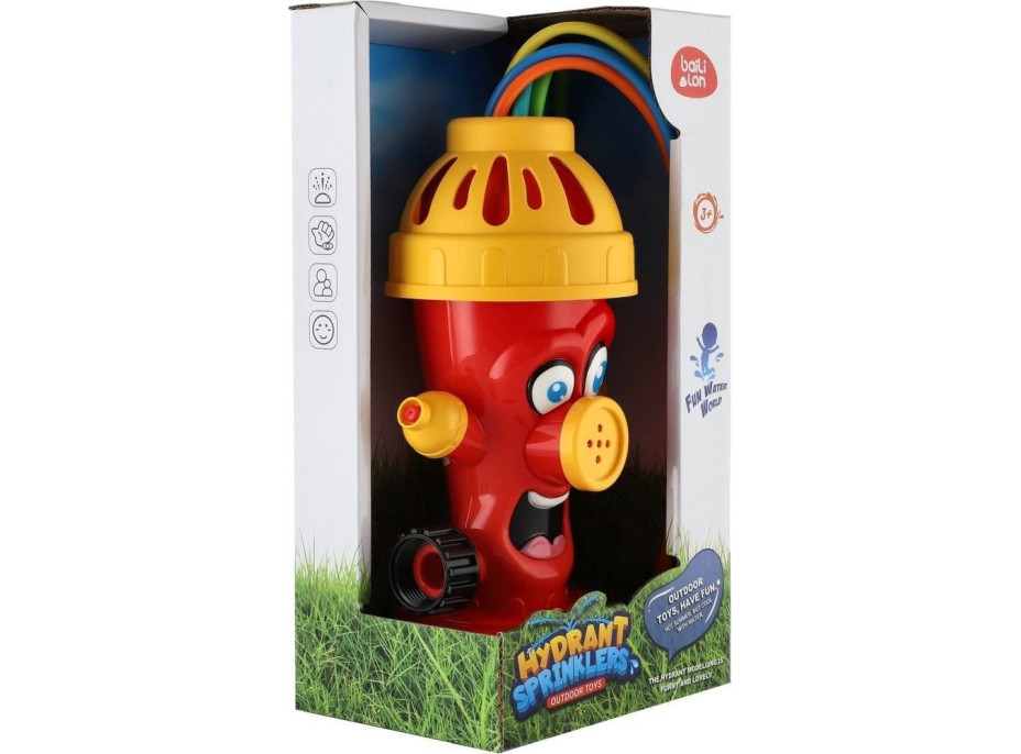 Hydrant vodný rozprašovač na záhradu plast 10x23 cm