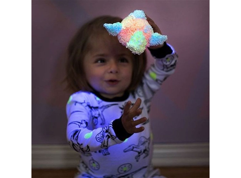 Guľôčková modelína PlayFoam: Sada 1+1 (4 farebné+4 svietiace)