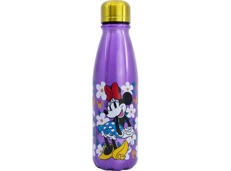 STOR Fľaša na pitie hliníková Minnie 600 ml