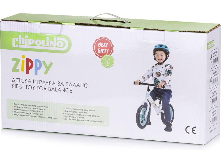 CHIPOLINO Odrážadlo Zippy Red