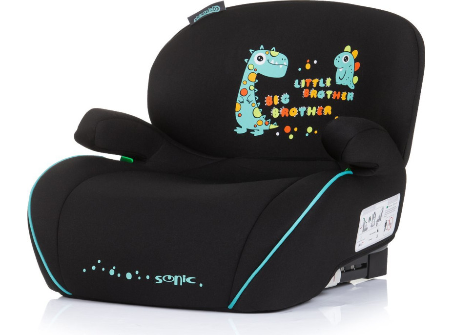CHIPOLINO Podsedák Sonic i-Size 125-150cm Isofix, Dino