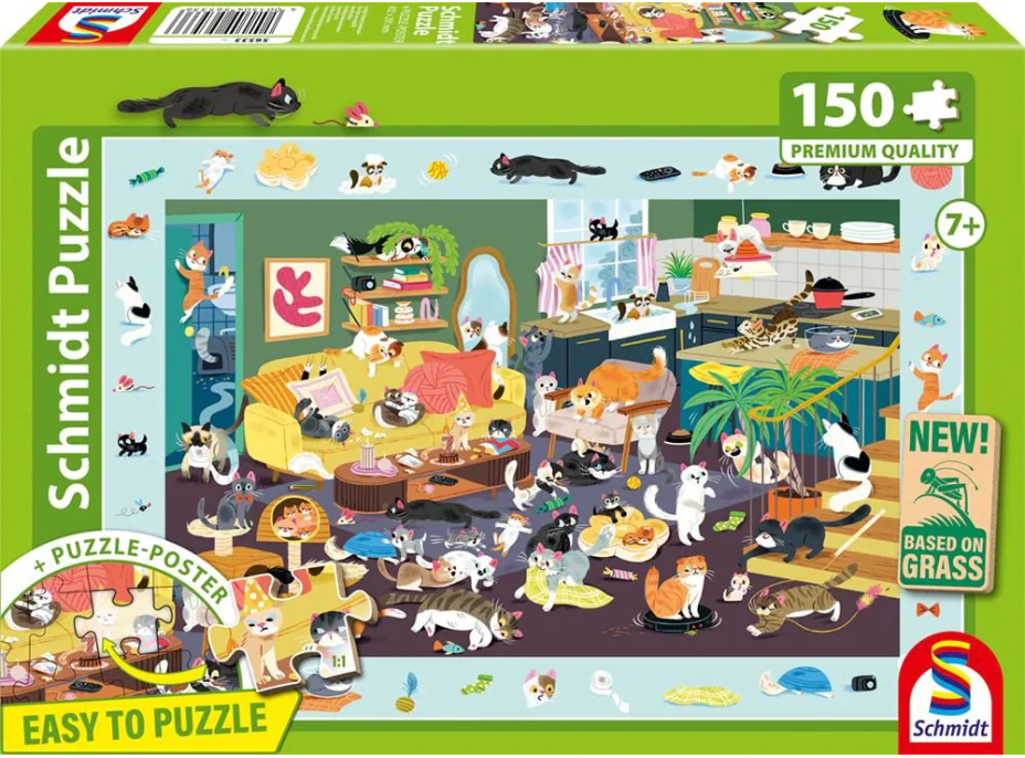 SCHMIDT Puzzle Mačacie hrátky 150 dielikov