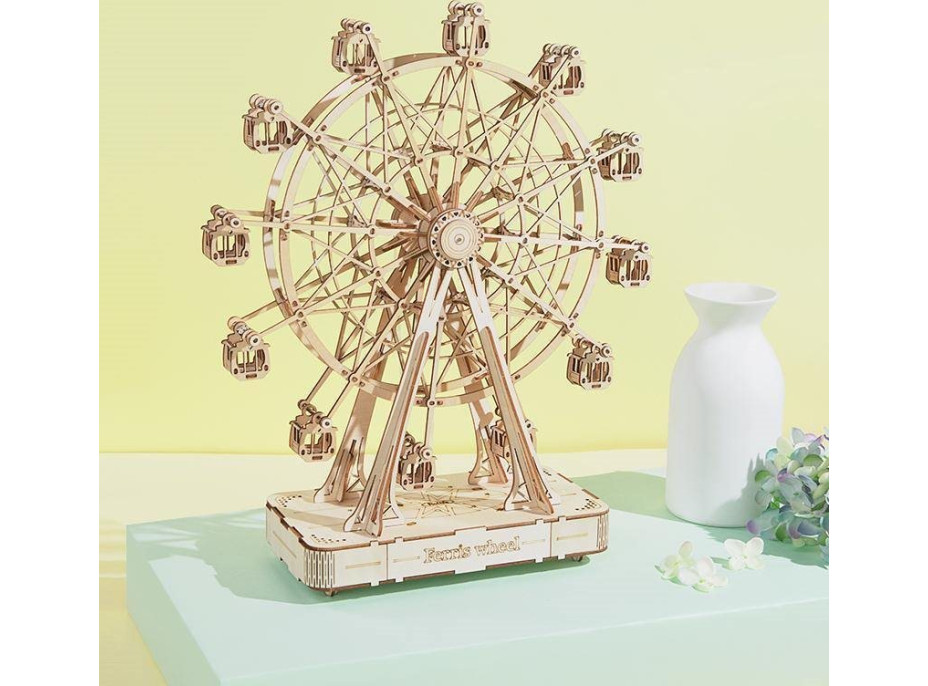 ROBOTIME Rolife 3D drevené puzzle Ruský bicykel (hracia skrinka) 278 dielikov