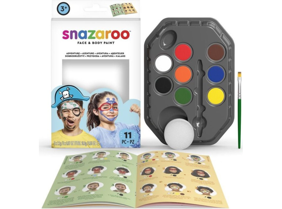 SNAZAROO Sada 8 farieb na tvár Dobrodružstvo