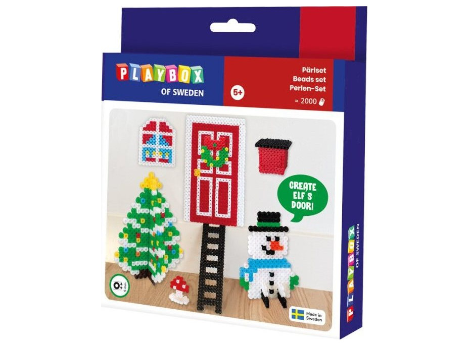 PLAYBOX Zažehľovacie korálky Sada Vianoce 2000ks
