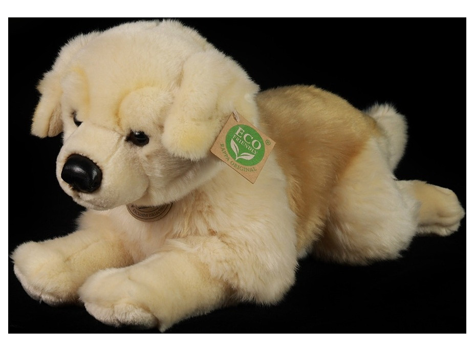 Rappa Plyšový pes zlatý retriever ležiaci 39 cm ECO-FRIENDLY