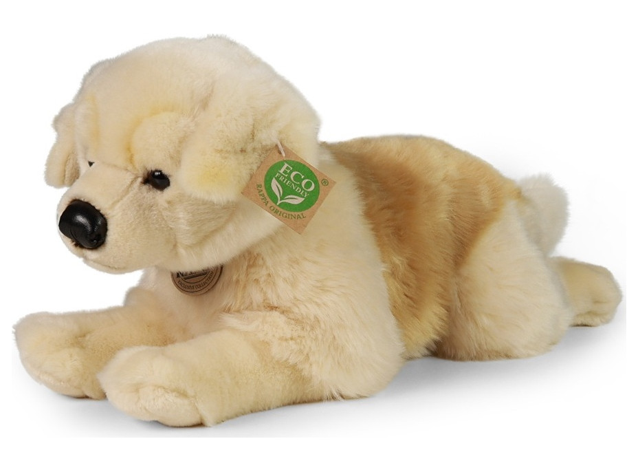 Rappa Plyšový pes zlatý retriever ležiaci 39 cm ECO-FRIENDLY