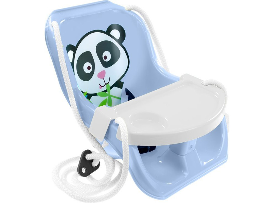 MOCHTOYS Hojdačka pre najmenších so stolíkom Panda